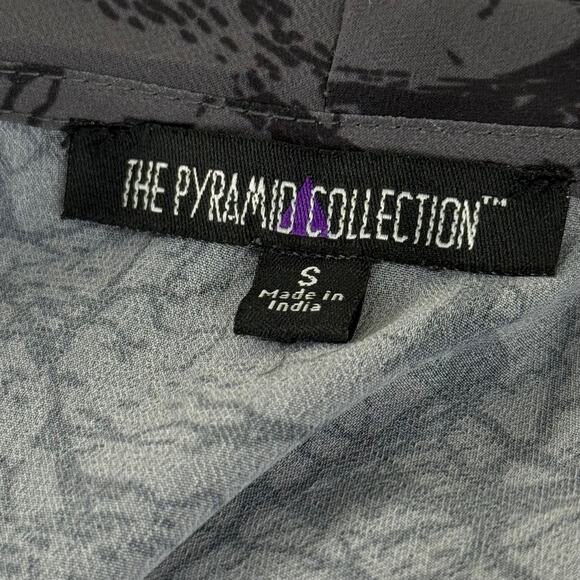 Y2k Gray Forest Dramatic Flare Sleeve Top Witchy Whimsigoth Goth Vampire S M - Picture 5 of 7